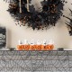 Glitzhome 15.50''L Halloween Polyresin SPOOKY  Ghost Pumpkin Table Decor