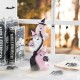Glitzhome 13.00''H Halloween Polyresin Stacked Pink Ghost Table Decor