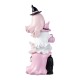 Glitzhome 13.00''H Halloween Polyresin Stacked Pink Ghost Table Decor
