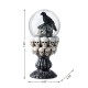 Glitzhome 100mm 7.25''H Halloween Resin Stacked Skull Waterglobe