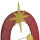 Glitzhome S/4 Lighted Christmas  2D Fabric Nativity HOPE Outdoor Decor with 240 Warm White Lights