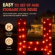 Glitzhome S/4 Lighted Christmas  2D Fabric Nativity HOPE Outdoor Decor with 240 Warm White Lights