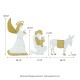 Glitzhome S/11 Lighted Christmas 2D Iridescent Fabric Nativity Scene Outdoor Decor with 590 White Lights