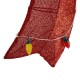 Glitzhome 35.75"H Lighted Christmas 3D Fabric Bow with Colorful Bulbs Outdoor Decor with 95 Warm White LED Lights