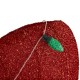 Glitzhome 35.75"H Lighted Christmas 3D Fabric Bow with Colorful Bulbs Outdoor Decor with 95 Warm White LED Lights
