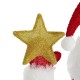 Glitzhome 42"H Lighted Christmas 3D Fabric Yeti Outdoor Décor with 130 Warm White LED Lights (KD)