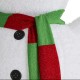 Glitzhome 94.5"H Lighted Christmas 3D Foldable Fabric Snowman Outdoor Décor with Colorful Bulbs and 430 Warm White LED Lights
