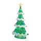 Glitzhome 74.50"H Lighted 3D Mesh Christmas Tree with Colorful Bulbs and 261 Green LED Lights (KD)