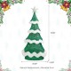 Glitzhome 74.50"H Lighted 3D Mesh Christmas Tree with Colorful Bulbs and 261 Green LED Lights (KD)
