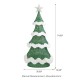 Glitzhome 74.50"H Lighted 3D Mesh Christmas Tree with Colorful Bulbs and 261 Green LED Lights (KD)