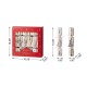 Glitzhome 12PK 1.50''D X 10.00''H Christmas Tree Party Cracker with Gift Contents