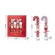 Glitzhome 12PK 1.25''D X 10.00''H Christmas Candy Cane Party Cracker with Gift Contents