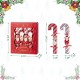 Glitzhome 12PK 1.25''D X 10.00''H Christmas Candy Cane Party Cracker with Gift Contents