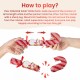 Glitzhome 12PK 1.25''D X 10.00''H Christmas Candy Cane Party Cracker with Gift Contents