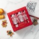 Glitzhome 12PK 1.25''D X 10.00''H Christmas Snowflake with Bow Party Cracker with Gift Contents