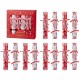 Glitzhome 12PK 1.25''D X 10.00''H Christmas Snowflake with Bow Party Cracker with Gift Contents