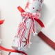 Glitzhome 12PK 1.25''D X 10.00''H Christmas Snowflake with Bow Party Cracker with Gift Contents