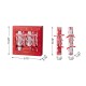 Glitzhome 12PK 1.25''D X 10.00''H Christmas Snowflake with Bow Party Cracker with Gift Contents