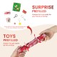 Glitzhome 12PK 1.25''D X 10.00''H Christmas Snowflake with Bow Party Cracker with Gift Contents
