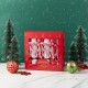 Glitzhome 12PK 1.25''D X 10.00''H Christmas Snowflake with Bow Party Cracker with Gift Contents