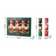Glitzhome 8PK 2.00''D X 12.00''H Christmas Nutcracker Party Cracker with Gift Contents