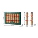 Glitzhome 8PK 2.00''D X 12.00''H Christmas Gingerbread Man Party Cracker with Gift Contents