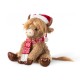 Glitzhome 15.25"L Christmas Fabric Highland Cow