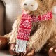 Glitzhome 15.25"L Christmas Fabric Highland Cow