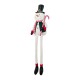 Glitzhome 60"H Christmas Oversized Fabric Snowman With Dangle Legs