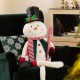 Glitzhome 60"H Christmas Oversized Fabric Snowman With Dangle Legs