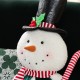 Glitzhome 60"H Christmas Oversized Fabric Snowman With Dangle Legs
