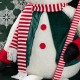 Glitzhome 60"H Christmas Oversized Fabric Snowman With Dangle Legs