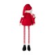 Glitzhome 60"H Christmas Oversized Fabric Santa With Dangle Legs