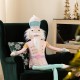 Glitzhome 60"H Christmas Oversized Fabric Nutcracker With Dangle Legs