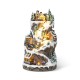 Glitzhome 15.50"H Lighted Christmas Skiing Moutain Resin Village with Movement and Music