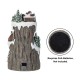 Glitzhome 15.50"H Lighted Christmas Skiing Moutain Resin Village with Movement and Music
