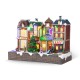Glitzhome 13.75"L Lighted Christmas Train station Resin Village with Movement and Music