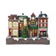 Glitzhome 13.75"L Lighted Christmas Train station Resin Village with Movement and Music