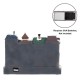 Glitzhome 13.75"L Lighted Christmas Train station Resin Village with Movement and Music