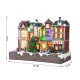 Glitzhome 13.75"L Lighted Christmas Train station Resin Village with Movement and Music