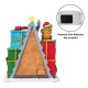 Glitzhome 10.75"H Lighted CHRISTMAS TOY MARKET Resin Village with Movement and Music