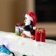 Glitzhome 20"L Lighted Christmas Santa Train Resin Village with Movement and Music