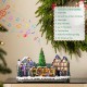 Glitzhome 15.25"L Christmas Oversized Resin Lighted Table Village Decor