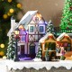 Glitzhome 15.25"L Christmas Oversized Resin Lighted Table Village Decor
