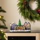 Glitzhome 15.25"L Christmas Oversized Resin Lighted Table Village Decor