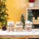 Glitzhome 5.50"H S/3 Christmas Resin Gingerbread House Table Decor