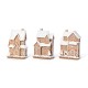 Glitzhome 5.50"H S/3 Christmas Resin Gingerbread House Table Decor