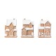 Glitzhome 5.50"H S/3 Christmas Resin Gingerbread House Table Decor