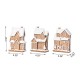 Glitzhome 5.50"H S/3 Christmas Resin Gingerbread House Table Decor