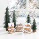 Glitzhome 5.50"H S/3 Christmas Resin Gingerbread House Table Decor